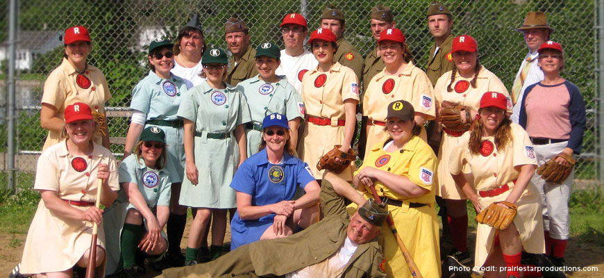 WWII Girls Baseball Living History & Screening of A League of Their Own